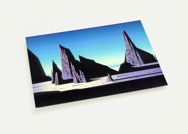 Desert Rocks By Eyvind Earle Pack of 10 Post Cards | Eyvind Earle Post Cards | A6 (10.5 x 14.8 cm) - 4.1 x 5.8 inches