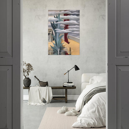 AFTER THE WATER THE CLOUDS 1926 - Rene Magritte Brushed Aluminum Print - 70x100 cm / 28x40 inches | Rene Magritte Aluminum Print | Rene Magritte Prints