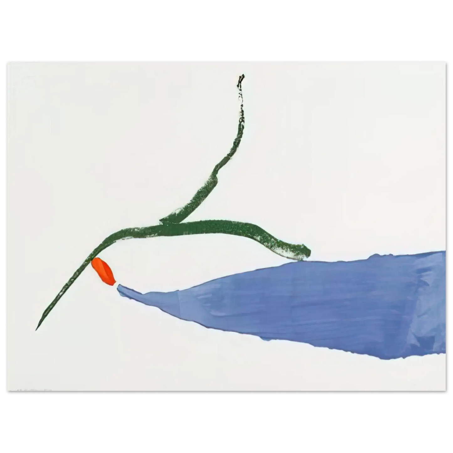 Helen Frankenthaler - A Little Zen - 1970 Wall art - 30x40 cm / 12x16 Inches - Premium Wooden Framed Poster With Fine Art Paper - Wood frame