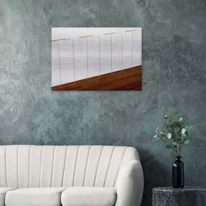 Untitled - 1968 - Fred Sandback Brushed Aluminum Print - 70x100 cm / 28x40 inches | Fred Sandback Aluminum Print | Fred Sandback Prints