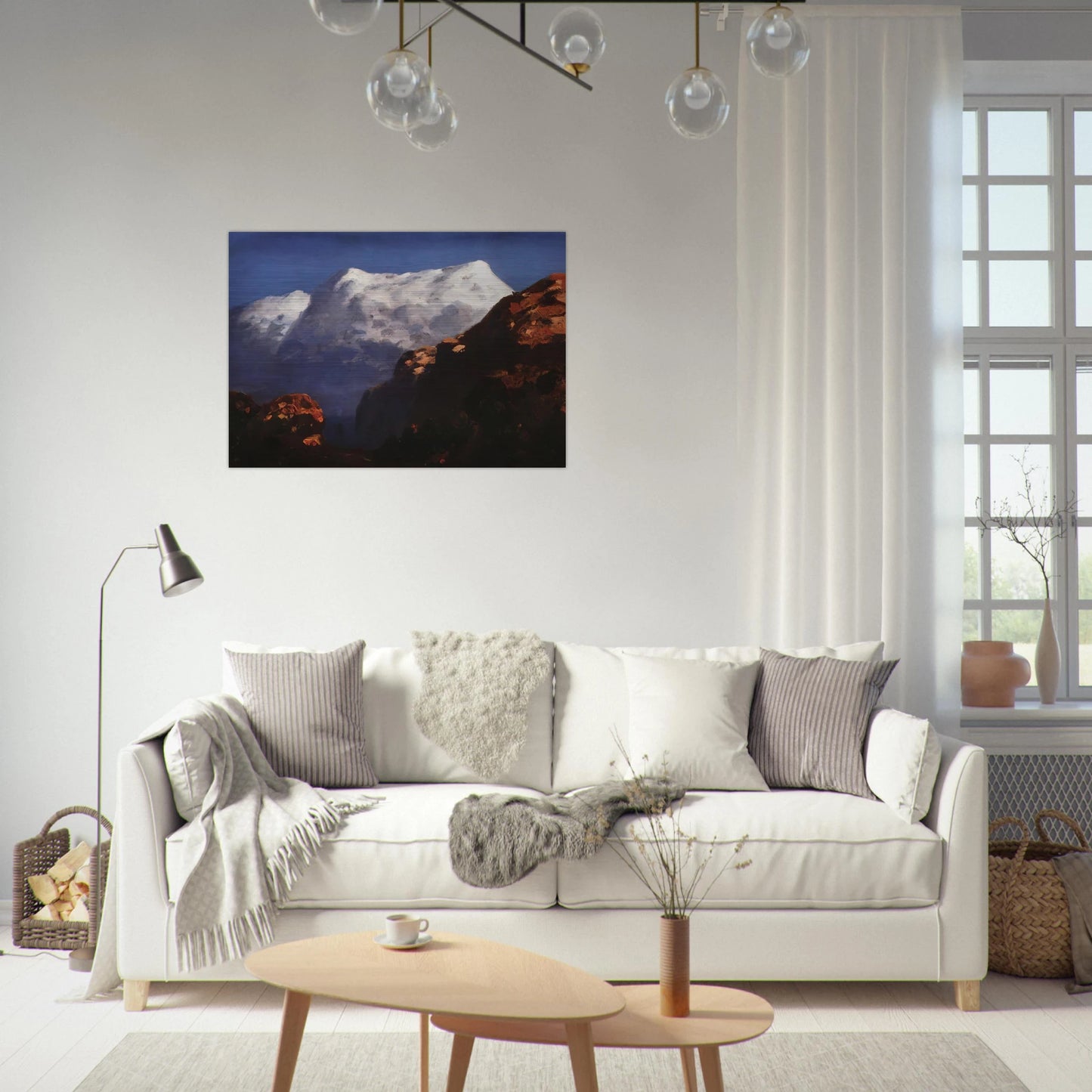 Mountains - Arkhyp Kuindzhi Brushed Aluminum Print - 70x100 cm / 28x40 inches | Arkhyp Kuindzhi Aluminum Print | Arkhyp Kuindzhi Prints