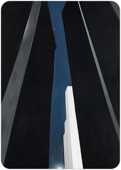 City Night By Georgia O'Keeffe Pack of 10 Post Cards | Georgia O'Keeffe Post Cards | A6 (10.5 x 14.8 cm) - 4.1 x 5.8 inches