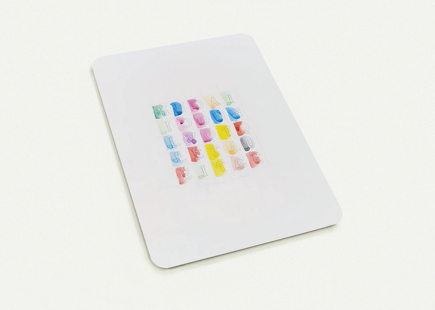 MILLENOVECENTOTTANTACINQUE 1985 By Alighiero Boetti Pack of 10 Post Cards | Alighiero Boetti Post Cards | A6 (10.5 x 14.8 cm) - 4.1 x 5.8 inches