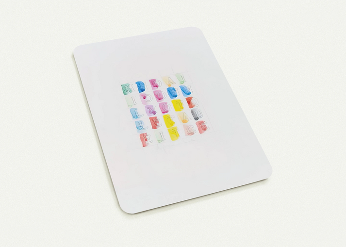 MILLENOVECENTOTTANTACINQUE 1985 By Alighiero Boetti Pack of 10 Post Cards | Alighiero Boetti Post Cards | A6 (10.5 x 14.8 cm) - 4.1 x 5.8 inches