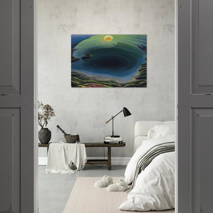 Aurora sul Golfo - 1935 - Gerardo Dottori Brushed Aluminum Print - 70x100 cm / 28x40 inches | Gerardo Dottori Aluminum Print | Gerardo Dottori Prints