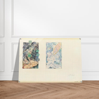 Sad and Happy Tidal Wave - 1978 - Jennifer Bartlett Acrylic Print - 70x100 cm / 28x40″ inches