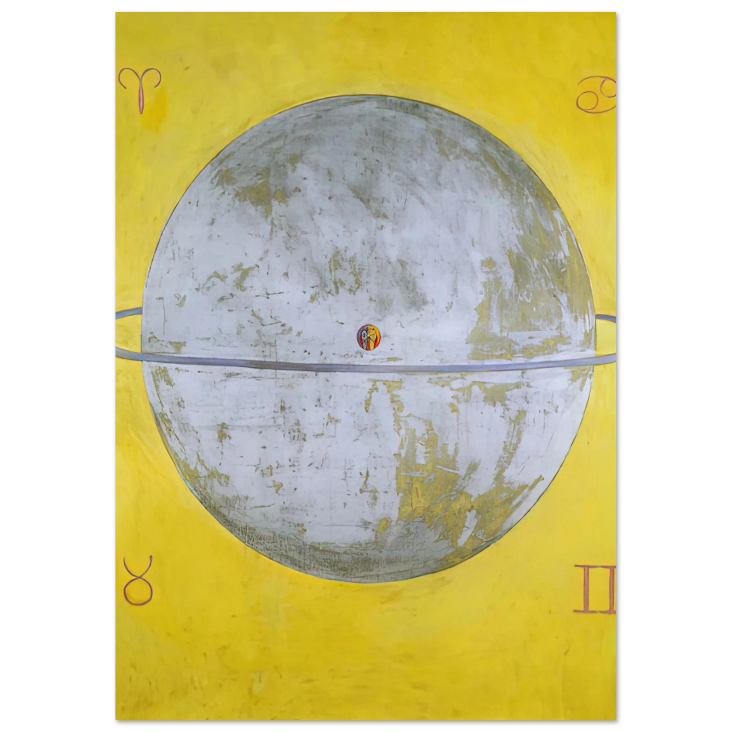 Hilma af Klint - THE DOVE NR 12 1915 Wall art - 45x60 cm / 18x24 inches - Fine Art Poster-canvas - -