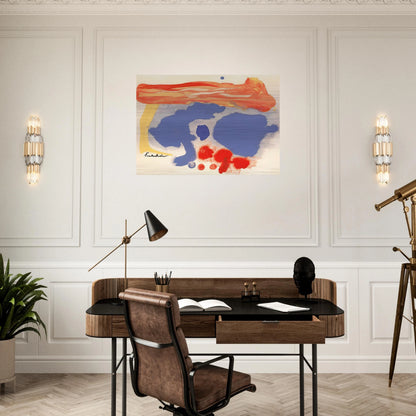 Summerscene, Provincetown - 1961 - Helen Frankenthaler Brushed Aluminum Print - 70x100 cm / 28x40 inches | Helen Frankenthaler Aluminum Print | Helen Frankenthaler Prints