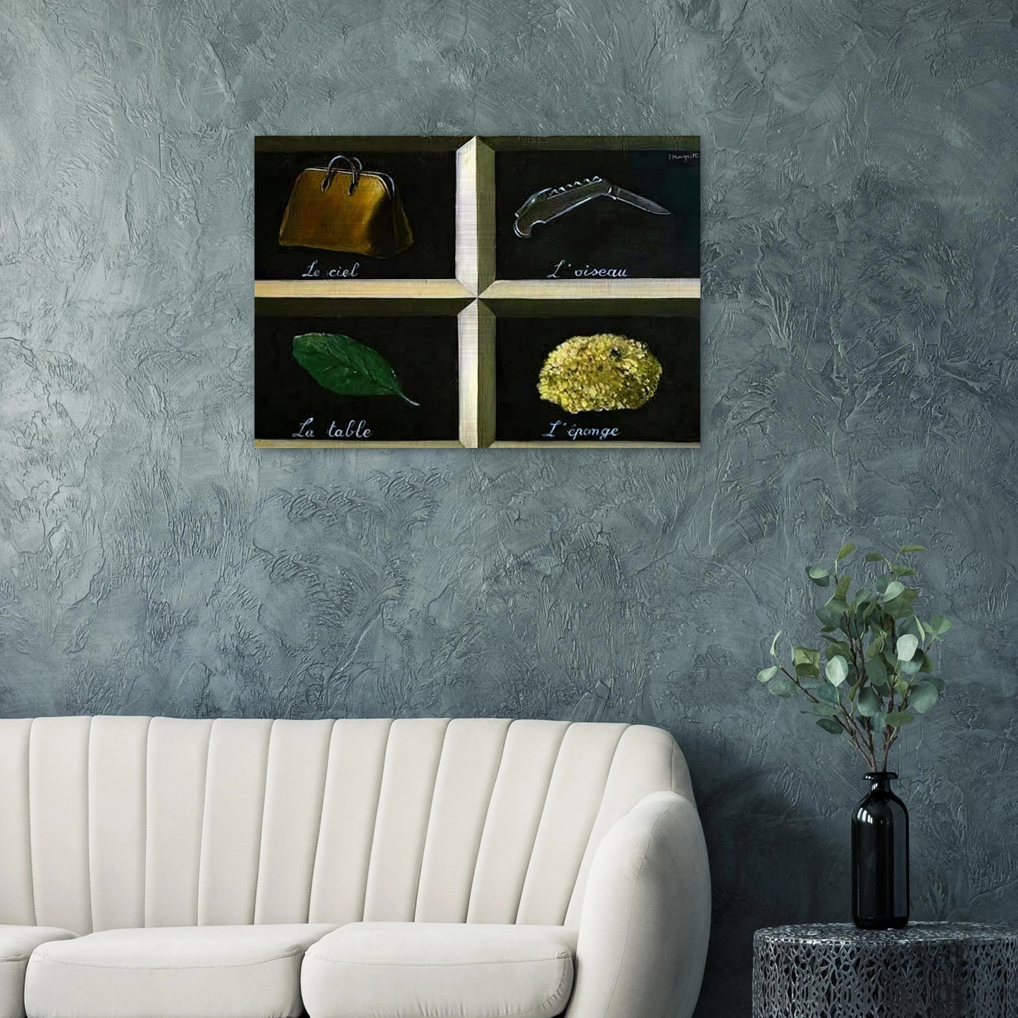 THE INTERPRETATION OF DREAMS 1927 - Rene Magritte Brushed Aluminum Print - 70x100 cm / 28x40 inches | Rene Magritte Aluminum Print | Rene Magritte Prints