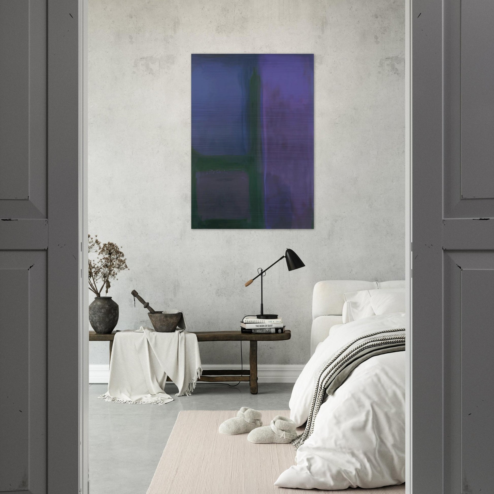 AFTERNOON 1971 - Esteban Vicente Brushed Aluminum Print - 70x100 cm / 28x40 inches | Esteban Vicente Aluminum Print | Esteban Vicente Prints