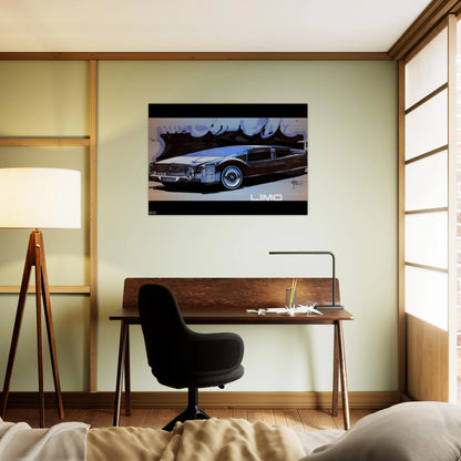 Syd Mead - Syd Mead Brushed Aluminum Print - 70x100 cm / 28x40 inches | Syd Mead Aluminum Print | Syd Mead Prints