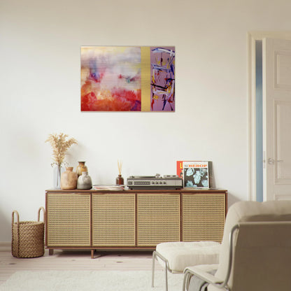 Ancient Jerusalem - 1992 - Ronnie Landfield Brushed Aluminum Print - 70x100 cm / 28x40 inches | Ronnie Landfield Aluminum Print | Ronnie Landfield Prints