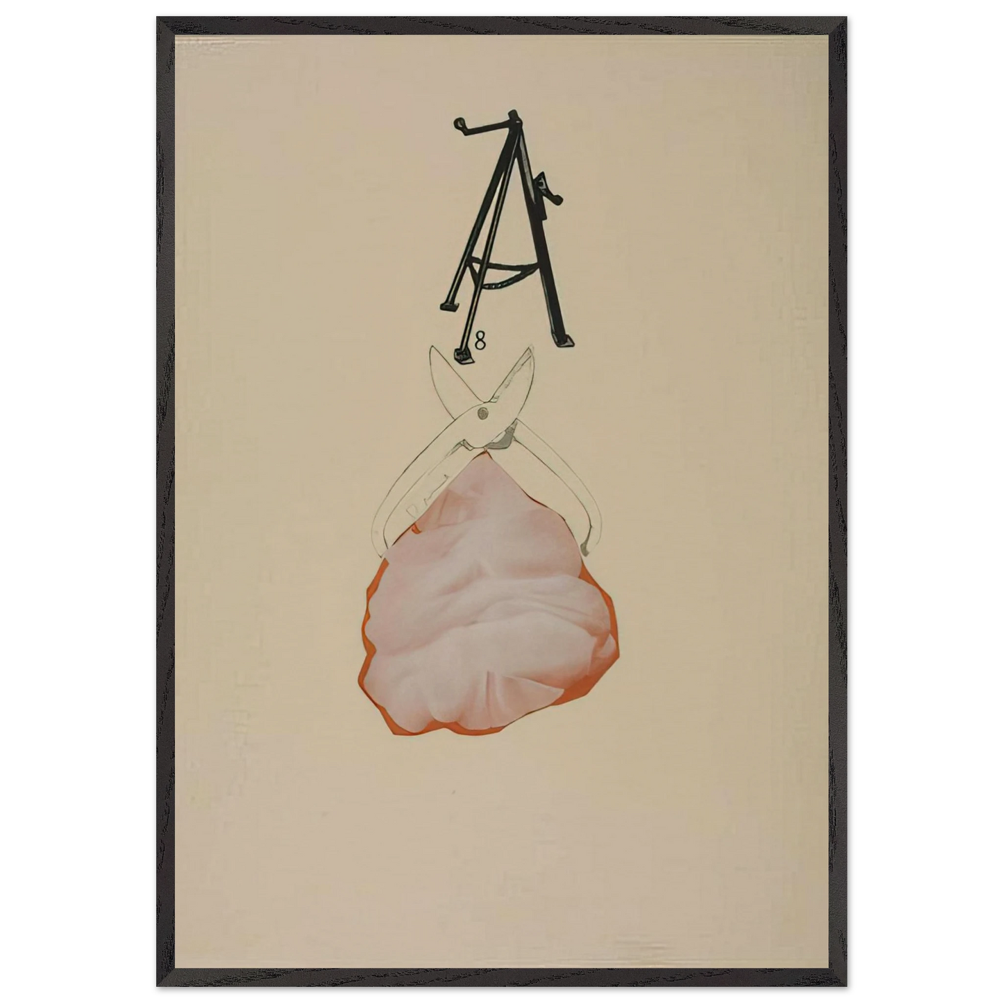 TOOL BOX 2 1966 - Jim Dine 70x100 cm / 28x40 inches Framed Art Print – Black Wooden Frame