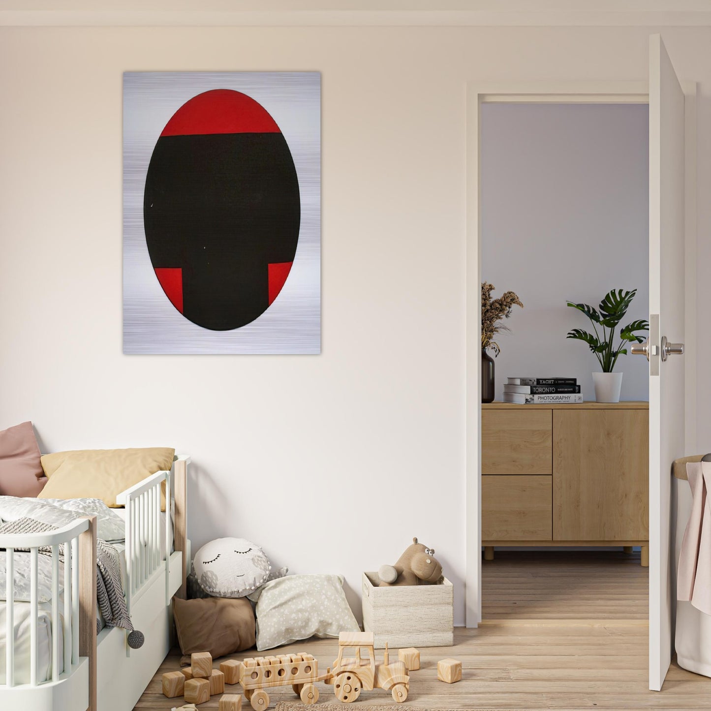 Big T - Hard Edge Painting - Leon Polk Smith Brushed Aluminum Print - 70x100 cm / 28x40 inches | Leon Polk Smith Aluminum Print | Leon Polk Smith Prints