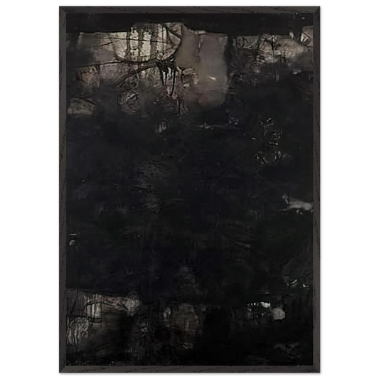 Untitled - 1950 N1 - Edward Corbett 70x100 cm / 28x40 inches Framed Art Print – Black Wooden Frame