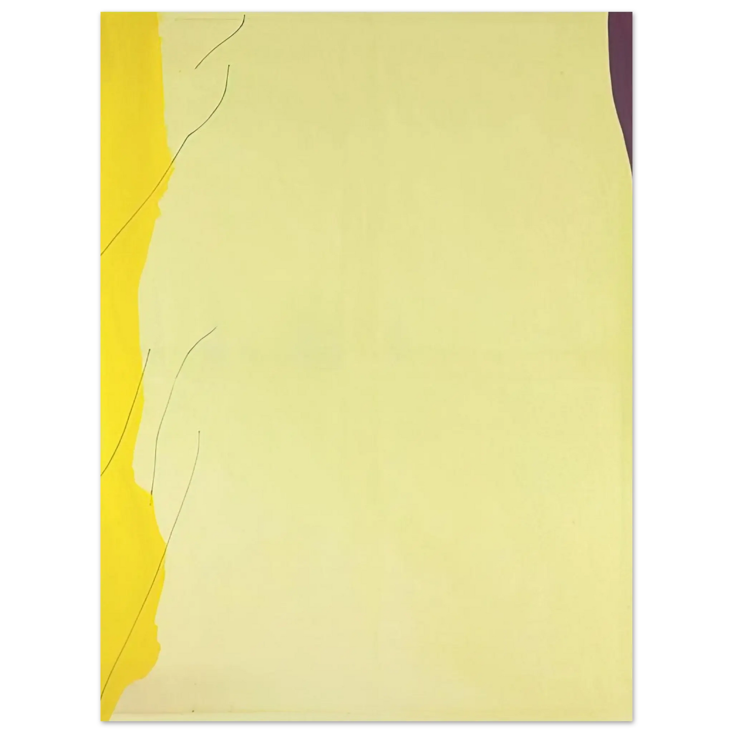Helen Frankenthaler - Distillation - 1973 Wall art - 27x35 cm / 11x14 Inches - Premium Wooden Framed Poster With Fine Art Paper - Black frame