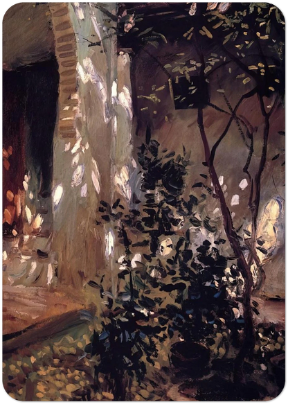 Granada. Sunspots By John Singer Sargent Pack of 10 Post Cards | John Singer Sargent Post Cards | A6 (10.5 x 14.8 cm) - 4.1 x 5.8 inches