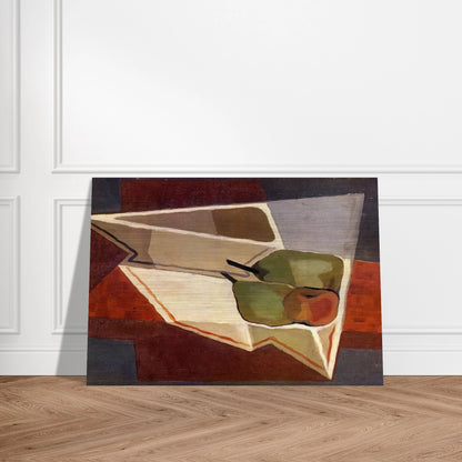 FRUIT WITH BOWL 1926 - Juan Gris Brushed Aluminum Print - 70x100 cm / 28x40 inches | Juan Gris Aluminum Print | Juan Gris Prints