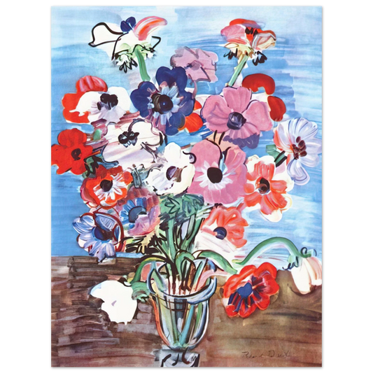 Raoul Dufy - ANEMONES 1937  75x100 cm / 30x40inches Fine Art Poster