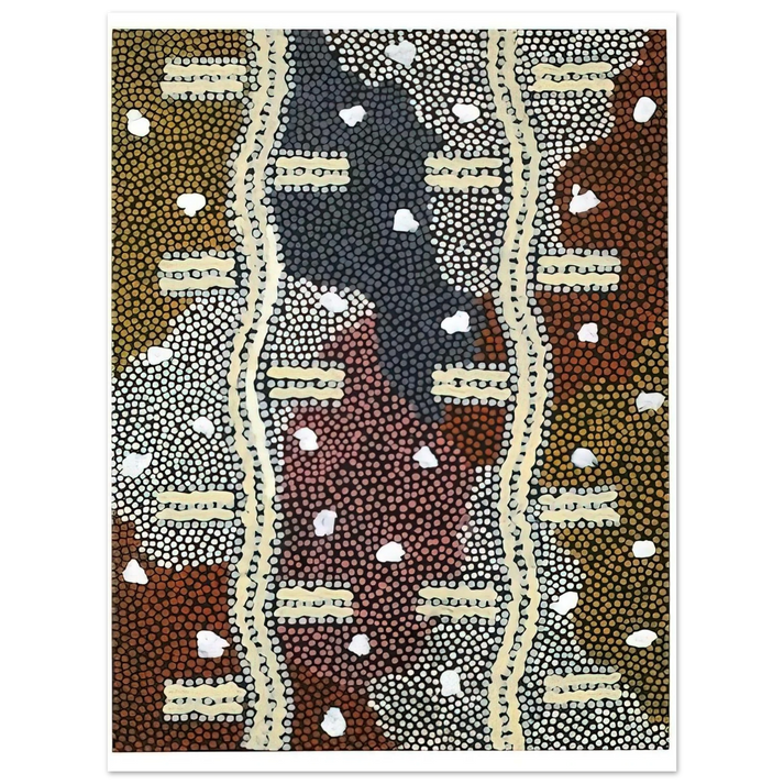 Clifford Possum Tjapaltjarri - RÃƒÂªve Eclair Ãƒâ‚¬ Mont Wedge - 1994  75x100 cm / 30x40inches Fine Art Poster