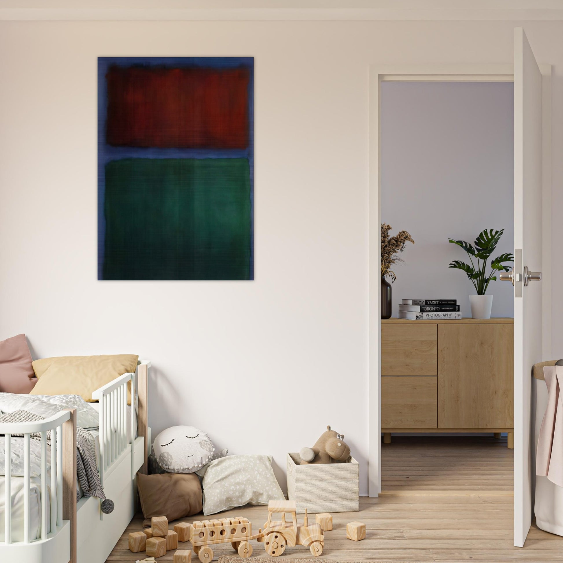 Earth and Green - 1955 - Mark Rothko Brushed Aluminum Print - 70x100 cm / 28x40 inches | Mark Rothko Aluminum Print | Mark Rothko Prints