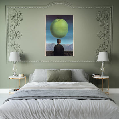 THE POSTCARD 1960 - Rene Magritte Brushed Aluminum Print - 70x100 cm / 28x40 inches | Rene Magritte Aluminum Print | Rene Magritte Prints