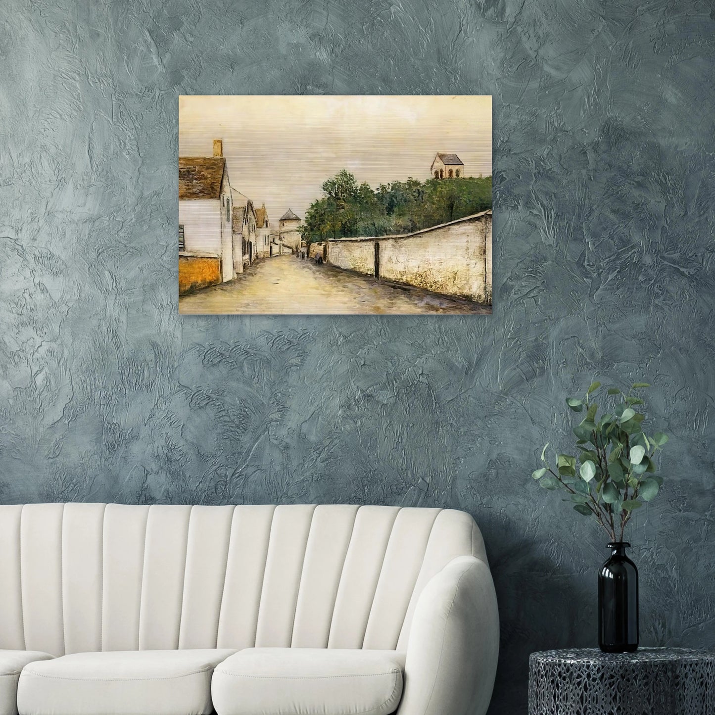 LANDSCAPE - Maurice Utrillo Brushed Aluminum Print - 70x100 cm / 28x40 inches | Maurice Utrillo Aluminum Print | Maurice Utrillo Prints