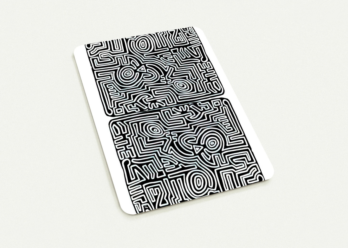 LABYRINTH 1989 By Keith Haring Pack of 10 Post Cards | Keith Haring Post Cards | A6 (10.5 x 14.8 cm) - 4.1 x 5.8 inches