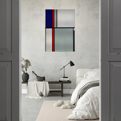 NONOBJECTIVE II 1964 - Roy Lichtenstein Brushed Aluminum Print - 70x100 cm / 28x40 inches | Roy Lichtenstein Aluminum Print | Roy Lichtenstein Prints