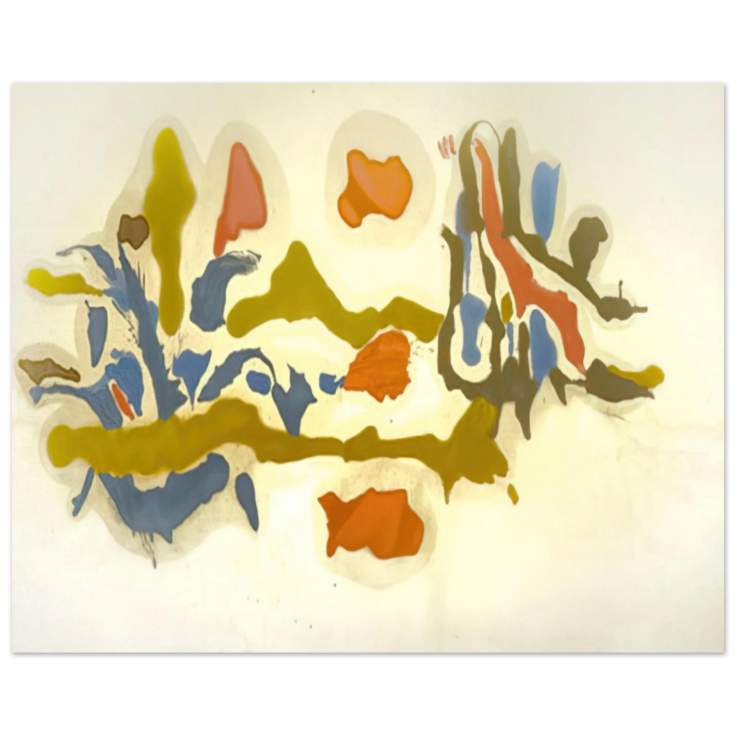 Helen Frankenthaler - Seascape with Dunes - 1962 Wall art - 60x80 cm / 24x32 inches - Fine Art Poster-canvas - -