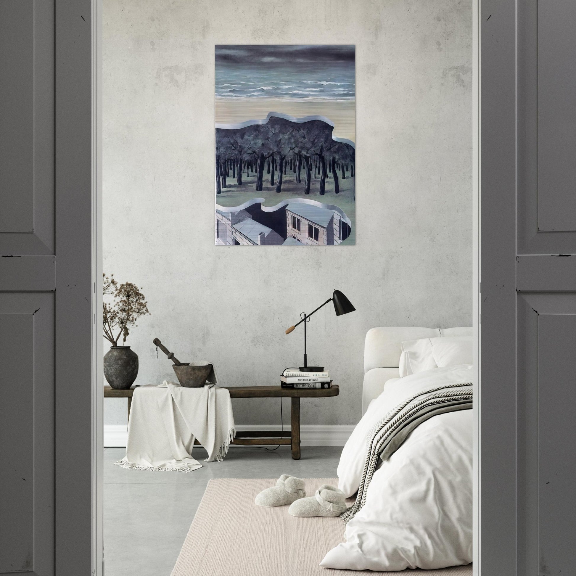 POPULAR PANORAMA 1926 - Rene Magritte Brushed Aluminum Print - 70x100 cm / 28x40 inches | Rene Magritte Aluminum Print | Rene Magritte Prints