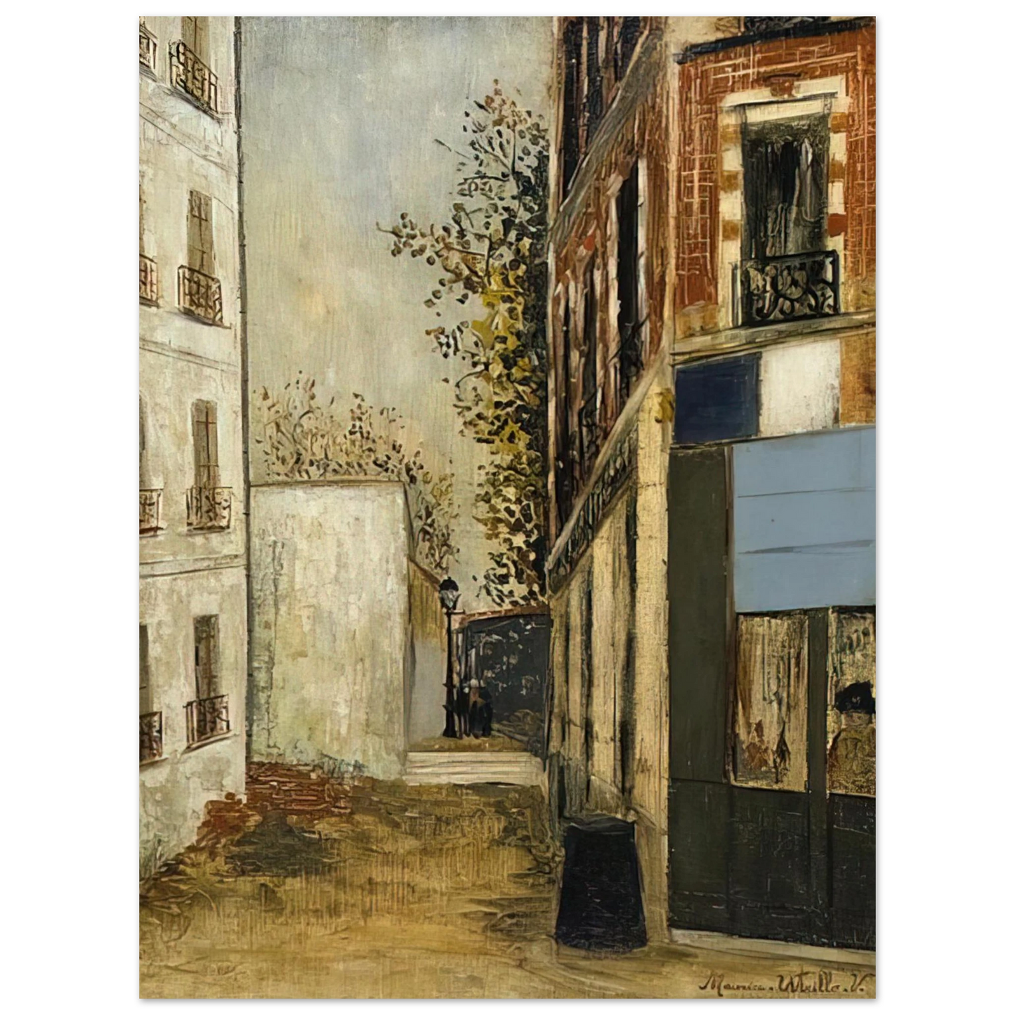 Maurice Utrillo - CABARE BELLE GABRIELLE  75x100 cm / 30x40inches Fine Art Poster