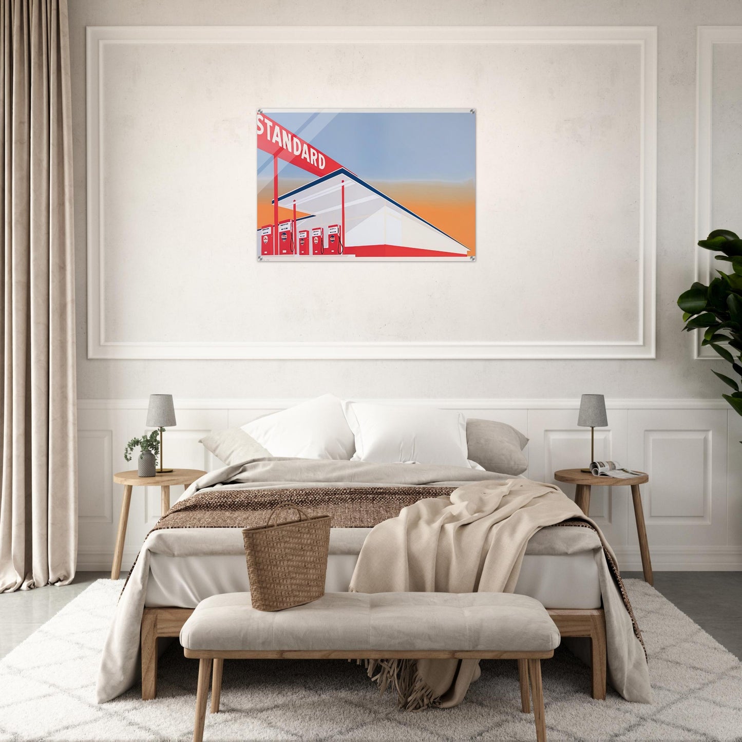 STANDARD STATION 1966 - Edward Ruscha Acrylic Print - 70x100 cm / 28x40″ inches