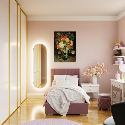 Vase with Carnations - Vincent van Gogh Brushed Aluminum Print - 70x100 cm / 28x40 inches | Vincent van Gogh Aluminum Print | Vincent van Gogh Prints