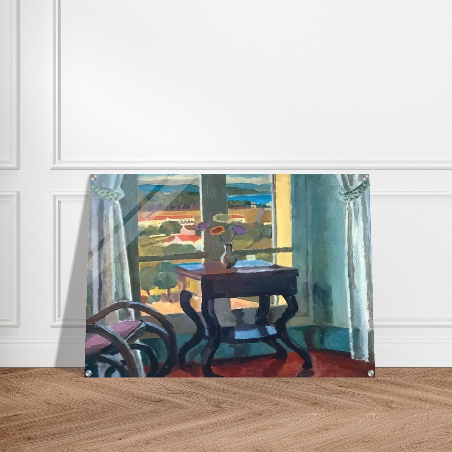 INTERIOR WITH A TABLE 1921 - Vanessa Bell Acrylic Print - 70x100 cm / 28x40″ inches