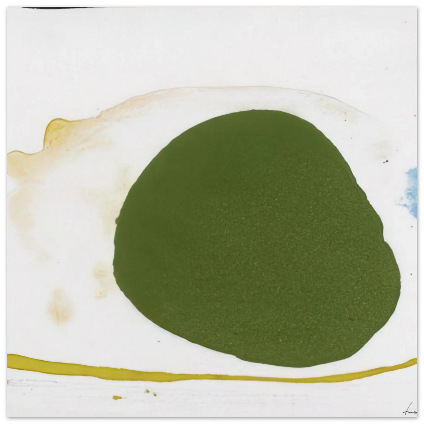Helen Frankenthaler - Thanksgiving Day - 1973 Wall art - 28x43  cm / XL (11x17 Inches) - Premium Wooden Framed Poster With Fine Art Paper - Black frame