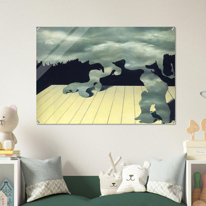 THE MUSCLES OF THE SKY 1927 - Rene Magritte Acrylic Print - 70x100 cm / 28x40″ inches | Rene Magritte Wall Art | Rene Magritte Prints
