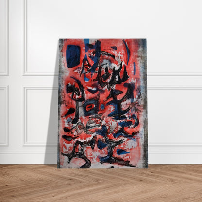 SIGNES EN MOUVEMENT 1957 - Zao Wou-Ki Brushed Aluminum Print - 70x100 cm / 28x40 inches | Zao Wou-Ki Aluminum Print | Zao Wou-Ki Prints