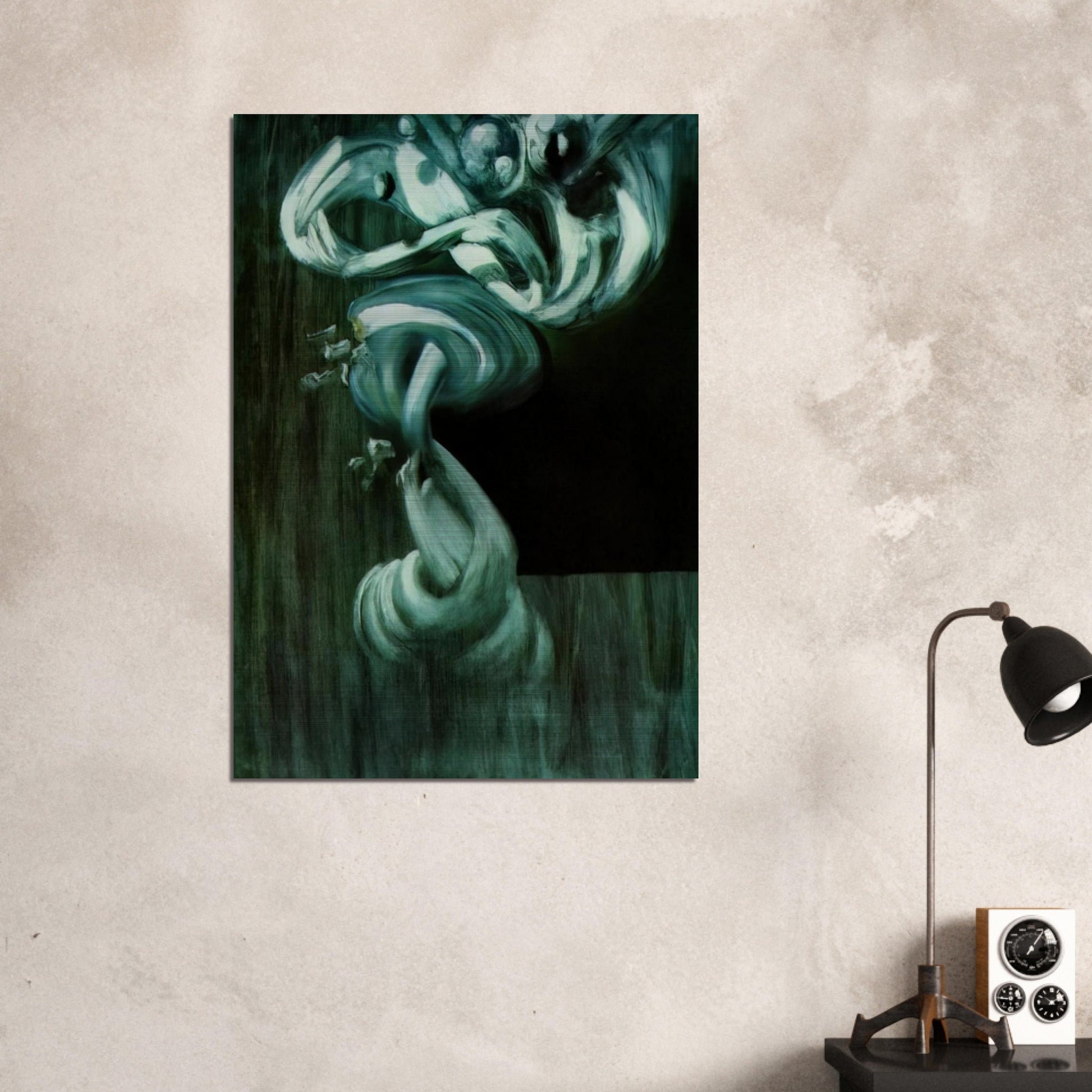 STUDY FOR A FRUIT BOWL IN STILL LIFE FAST MOVING - Salvador Dali Brushed Aluminum Print - 70x100 cm / 28x40 inches | Salvador Dali Aluminum Print | Salvador Dali Prints