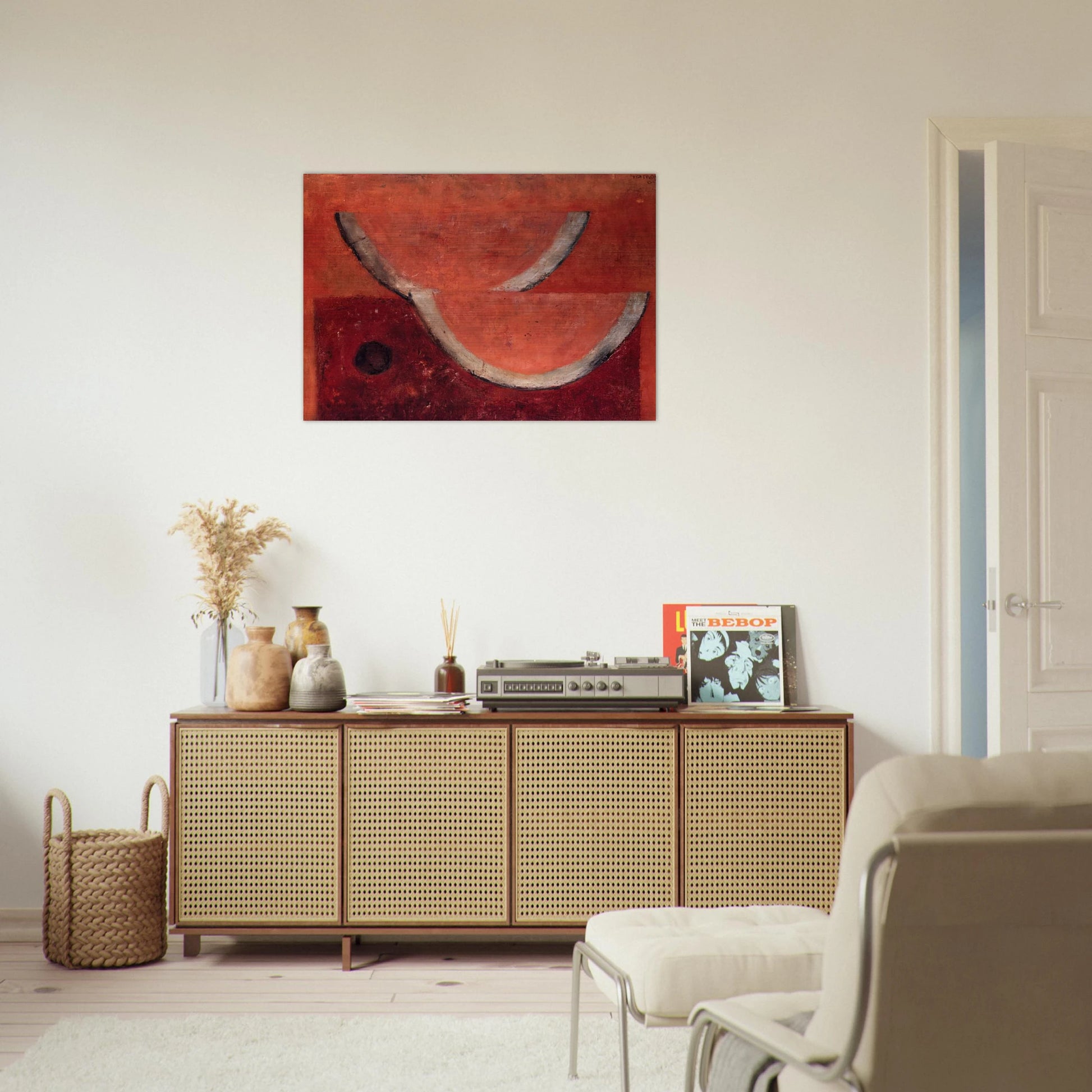WATERMELONS 1977 - Rufino Tamayo Brushed Aluminum Print - 70x100 cm / 28x40 inches | Rufino Tamayo Aluminum Print | Rufino Tamayo Prints
