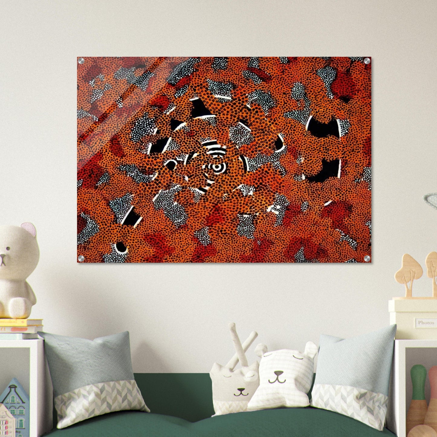 Love Sun Dreaming - 1972 - Clifford Possum Tjapaltjarri Acrylic Print - 70x100 cm / 28x40″ inches
