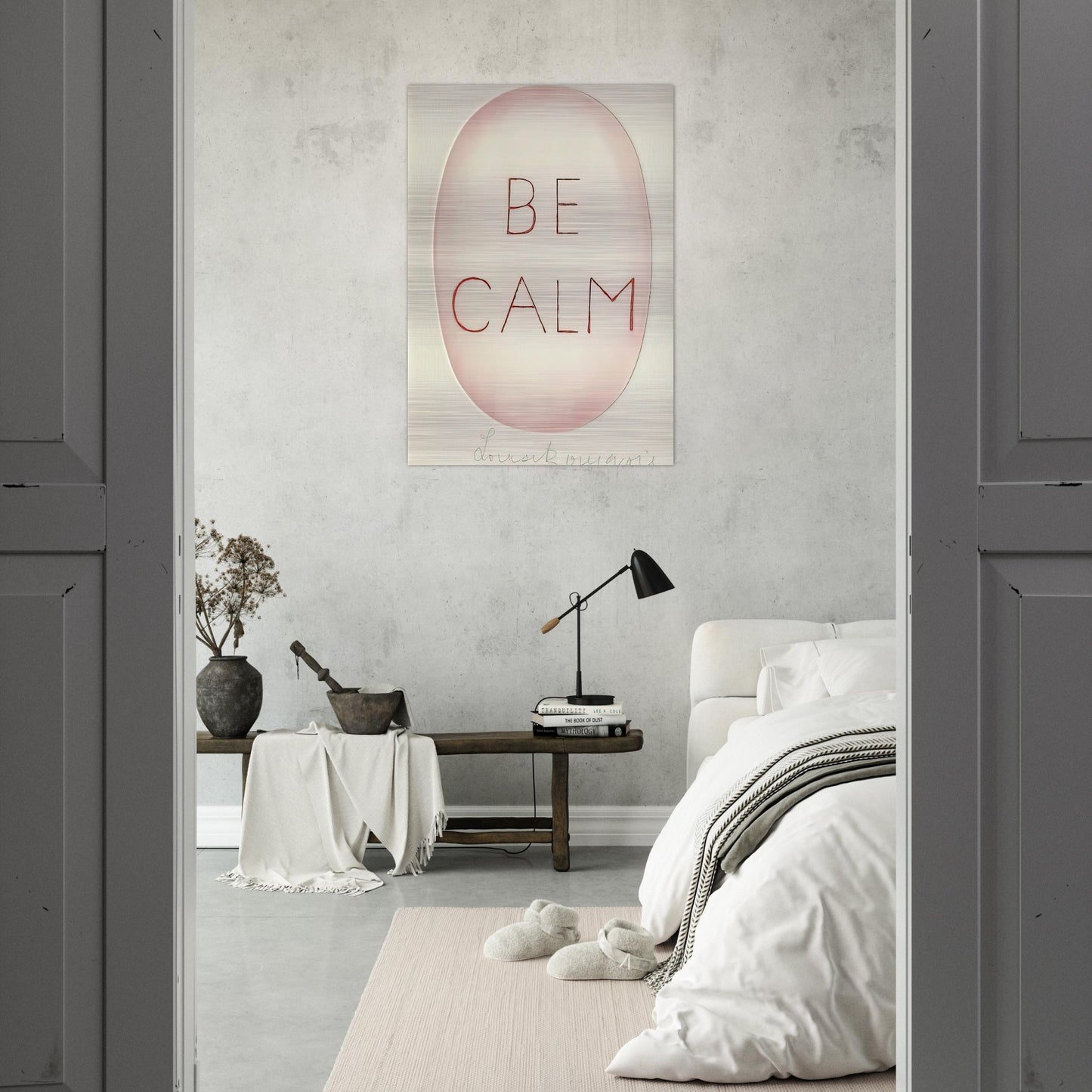 BE CALME OCTOBER 1ST 31ST - Louise Bourgeois Brushed Aluminum Print - 70x100 cm / 28x40 inches | Louise Bourgeois Aluminum Print | Louise Bourgeois Prints