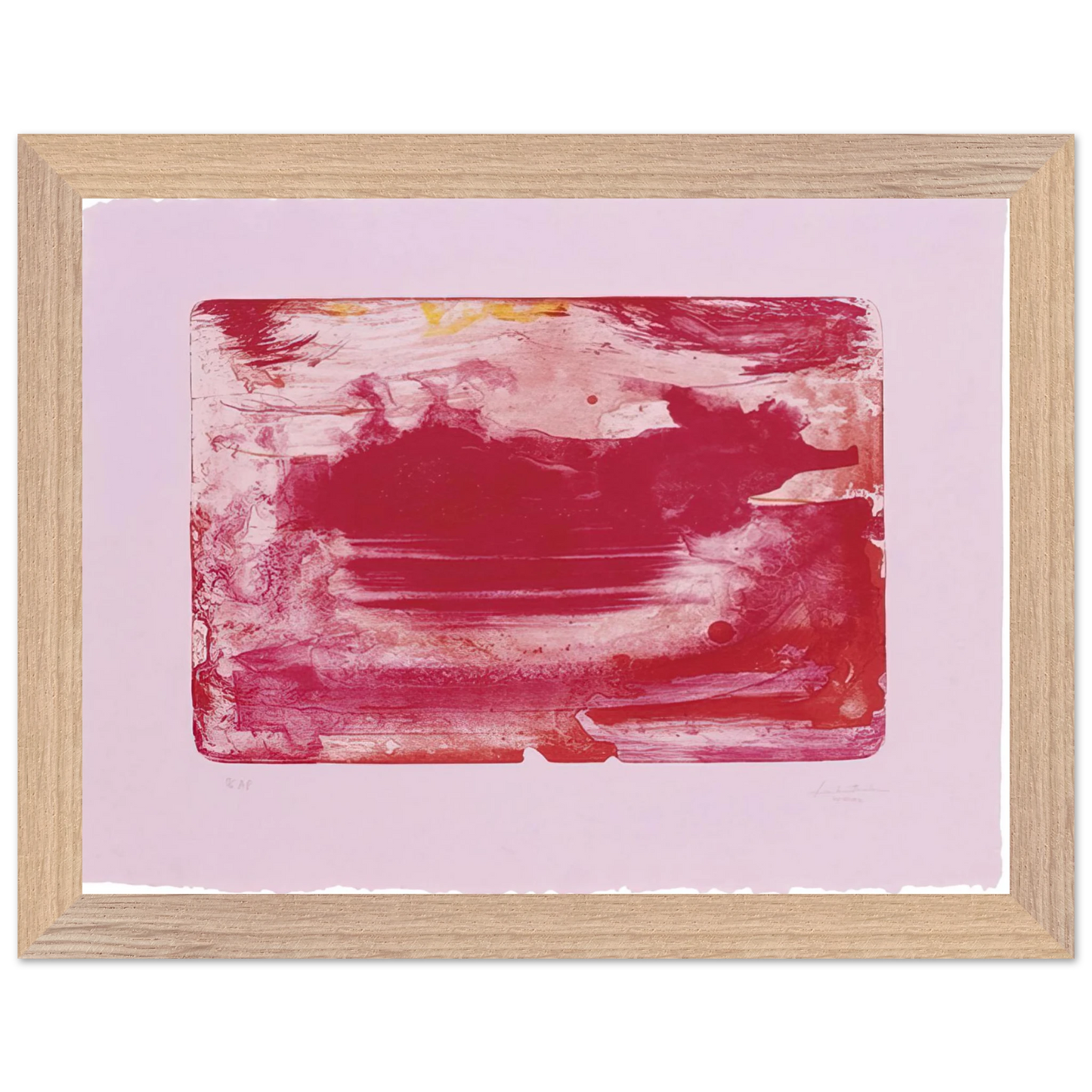 Helen Frankenthaler - The Red Sea - 1982 Wall art - A2 (42 x 59.4  cm) - Fine Art Poster-canvas - -