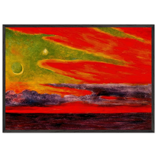 EVENING TWILIGHT AT ACAPULCO 1956 - Diego Rivera 70x100 cm / 28x40 inches Framed Art Print – Black Wooden Frame