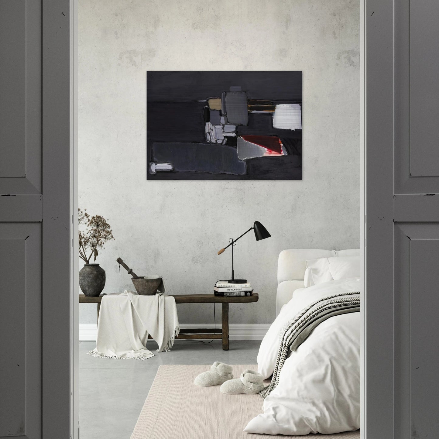 Nature morte en gris - 1955 - Nicolas de Stael Brushed Aluminum Print - 70x100 cm / 28x40 inches | Nicolas de Stael Aluminum Print | Nicolas de Stael Prints