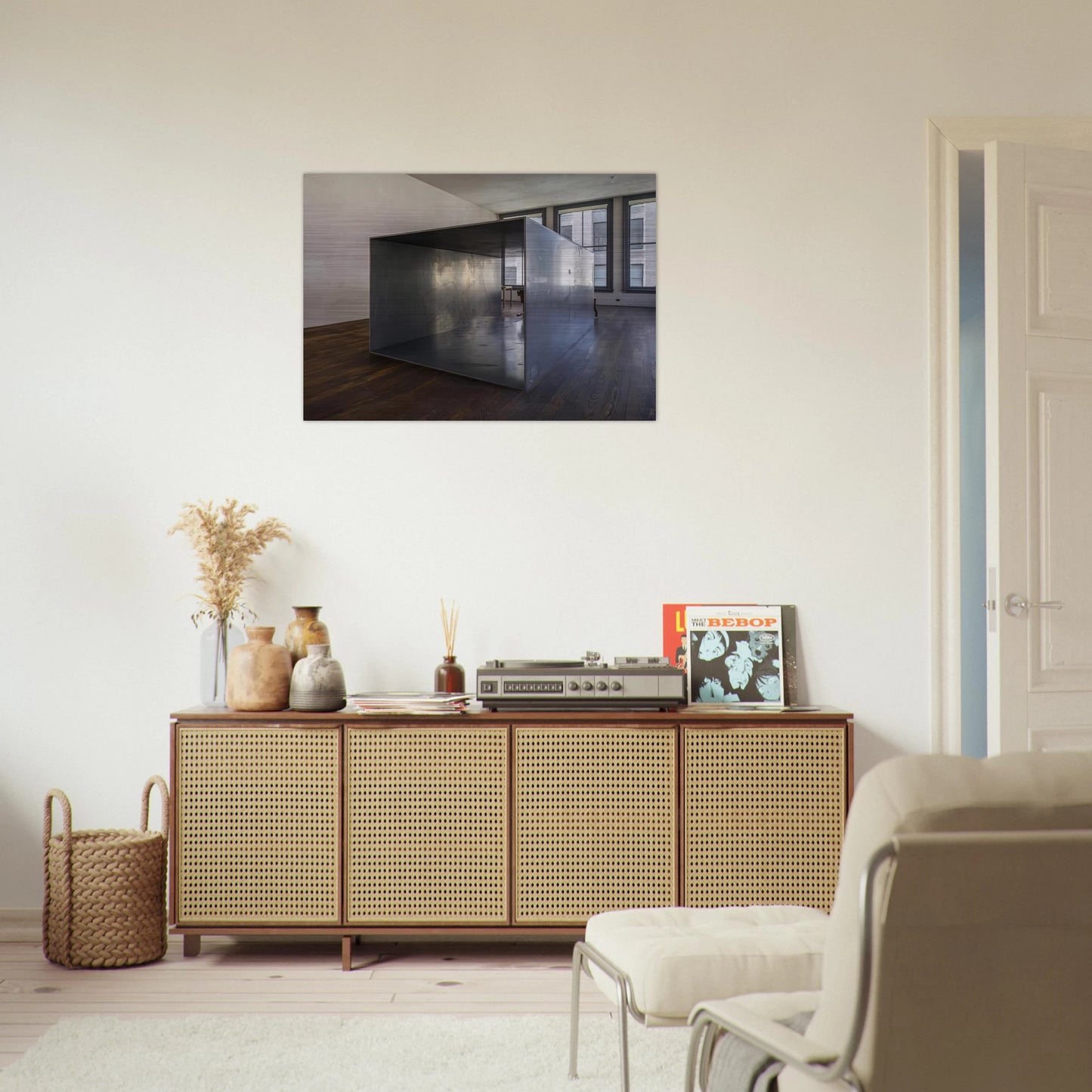 Untitled 101 Spring Street - 1969 - Donald Judd Brushed Aluminum Print - 70x100 cm / 28x40 inches | Donald Judd Aluminum Print | Donald Judd Prints