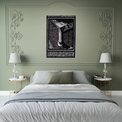 EMBLEMATA SUNDIAL - MC Escher Brushed Aluminum Print - 70x100 cm / 28x40 inches | MC Escher Aluminum Print | MC Escher Prints
