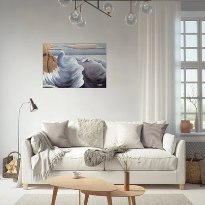 Shoreline - Art Nouveau Modern - Lawren Harris Brushed Aluminum Print - 70x100 cm / 28x40 inches | Lawren Harris Aluminum Print | Lawren Harris Prints