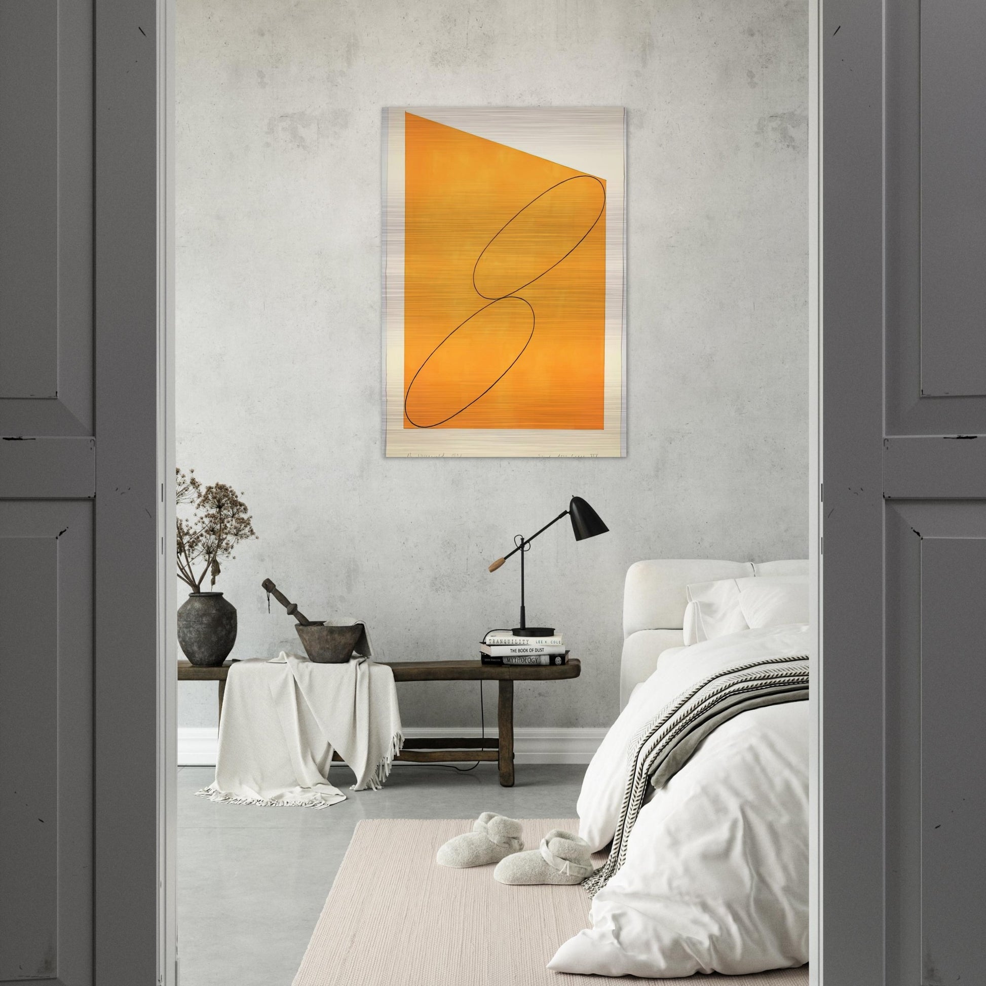 TUDY ATTIC SERIES XIV 1991 - Robert Mangold Brushed Aluminum Print - 70x100 cm / 28x40 inches | Robert Mangold Aluminum Print | Robert Mangold Prints
