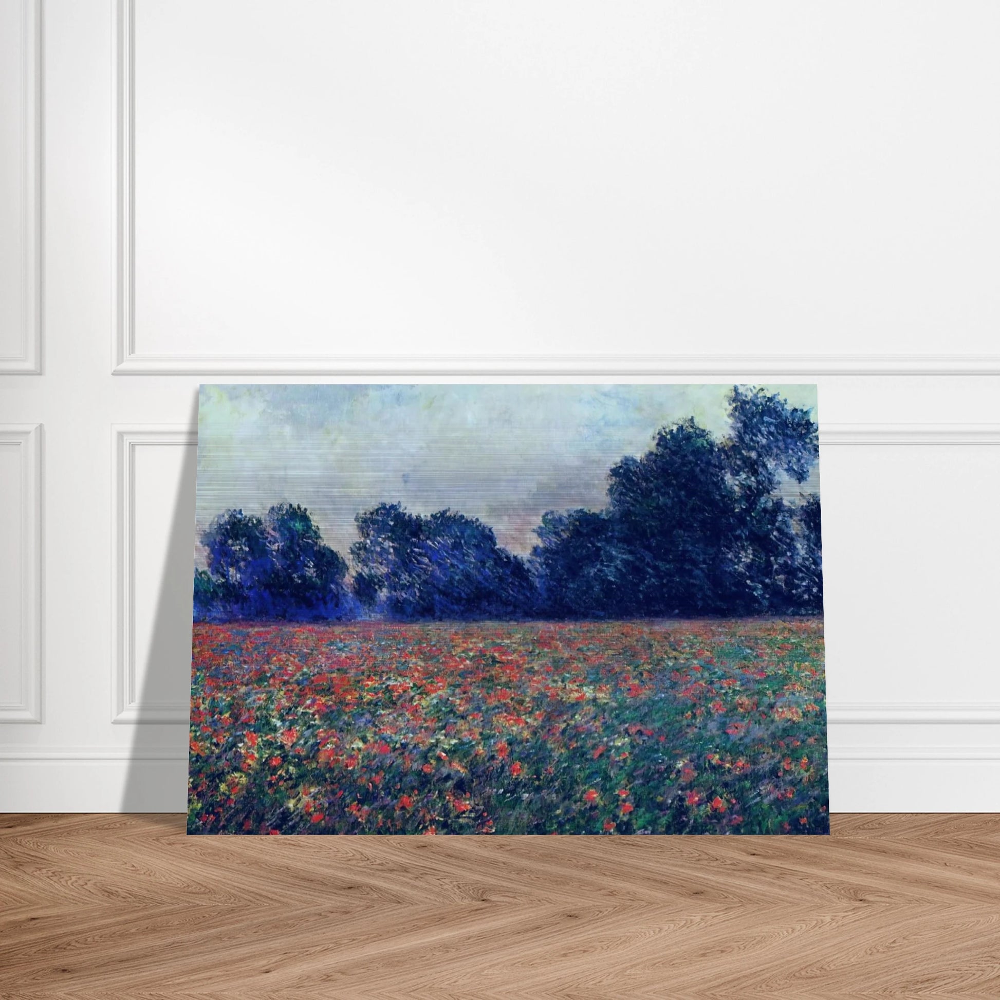 Poppies at Giverny - claude monet Brushed Aluminum Print - 70x100 cm / 28x40 inches | claude monet Aluminum Print | claude monet Prints